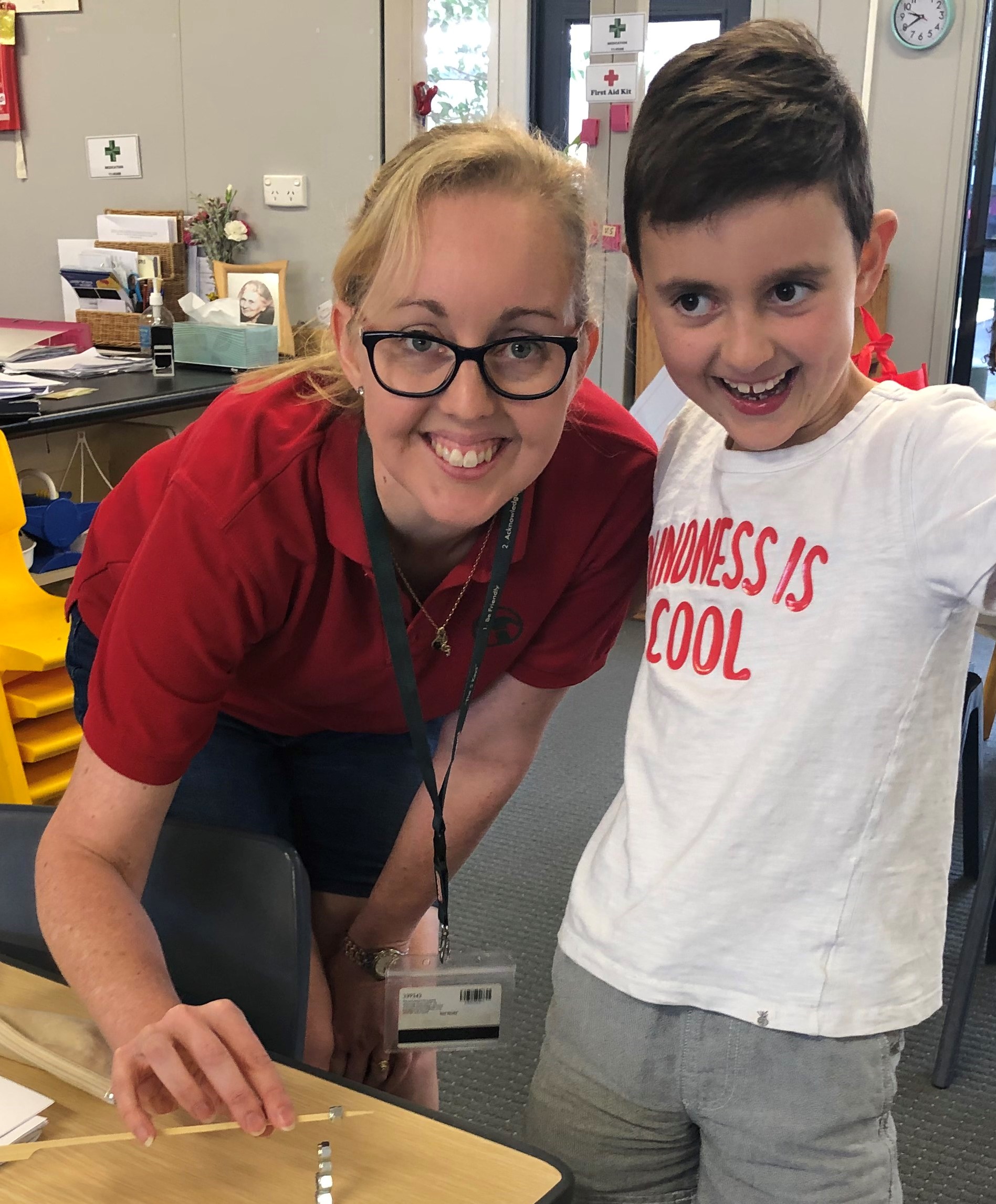 Child in sea lion class at Rockingham Montessori School